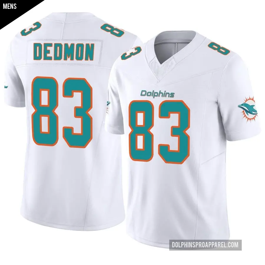 Men's Miami Dolphins ＃83 DeVonte Dedmon White Limited Vapor F.U.S.E. Jersey