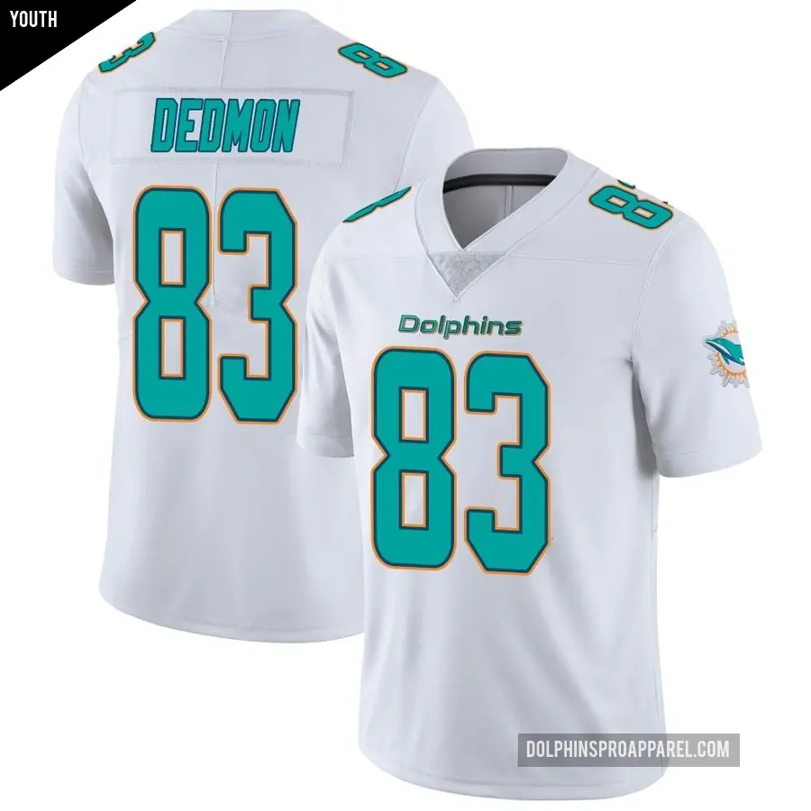 Youth Miami Dolphins ＃83 DeVonte Dedmon White limited Vapor Untouchable Jersey